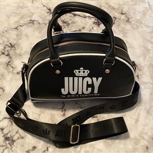 NEW 👑 Juicy Couture Crown Y2K Bowling Bag with Crossbody Strap